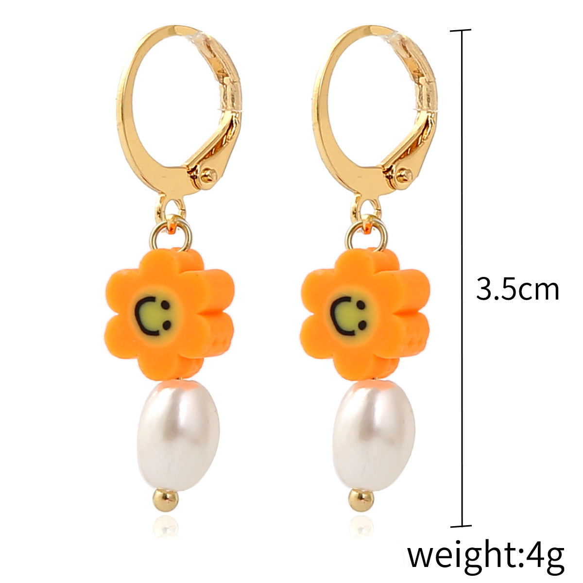 Wholesale Simple Pearl Smiley Bee Butterfly Set Mushroom Earrings